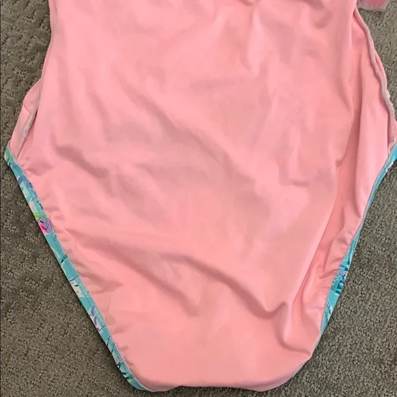 Lilly Pulitzer Blue and Pink One Piece Swimsuit - Picture 9 of 11